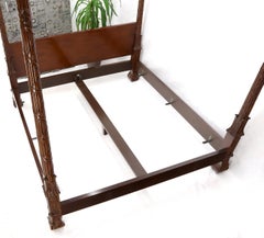 Baker Furniture Chippendale Style 4 Poster King Size Bed Headboard Rails