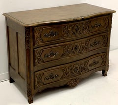 Baker Furniture Collector’s Choice Louis XV Style Carved Fruitwood Commode