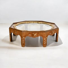 Baker Furniture Collector’s Edition Chinoiserie & Burl Tray Form Coffee Table