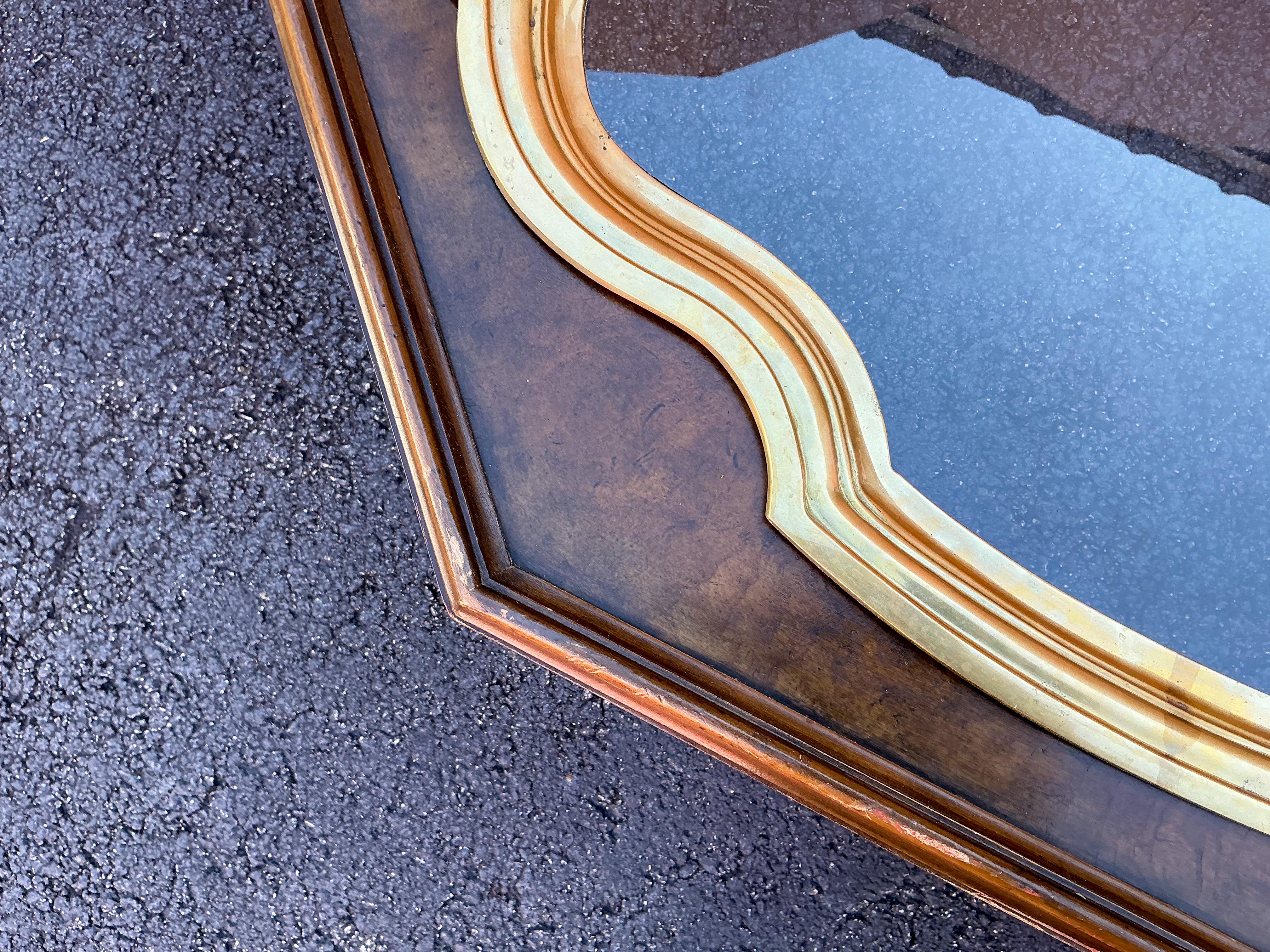 20th Century Baker Furniture Collector’s Edition Chinoiserie & Burl Tray Form Coffee Table For Sale