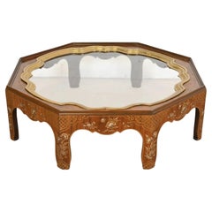 Baker Furniture Collector’s Edition Chinoiserie & Burl Tray Form Coffee Table