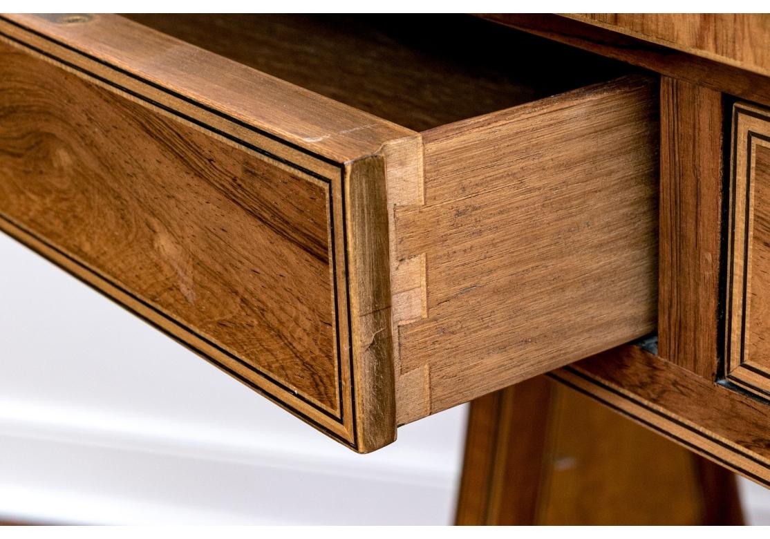 Baker Furniture Collector's Edition Regency Style Yew Wood Sofa/Writing Table For Sale 7
