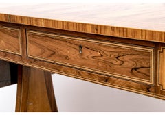 Baker Furniture Collector's Edition Regency Style Yew Wood Sofa/Writing Table