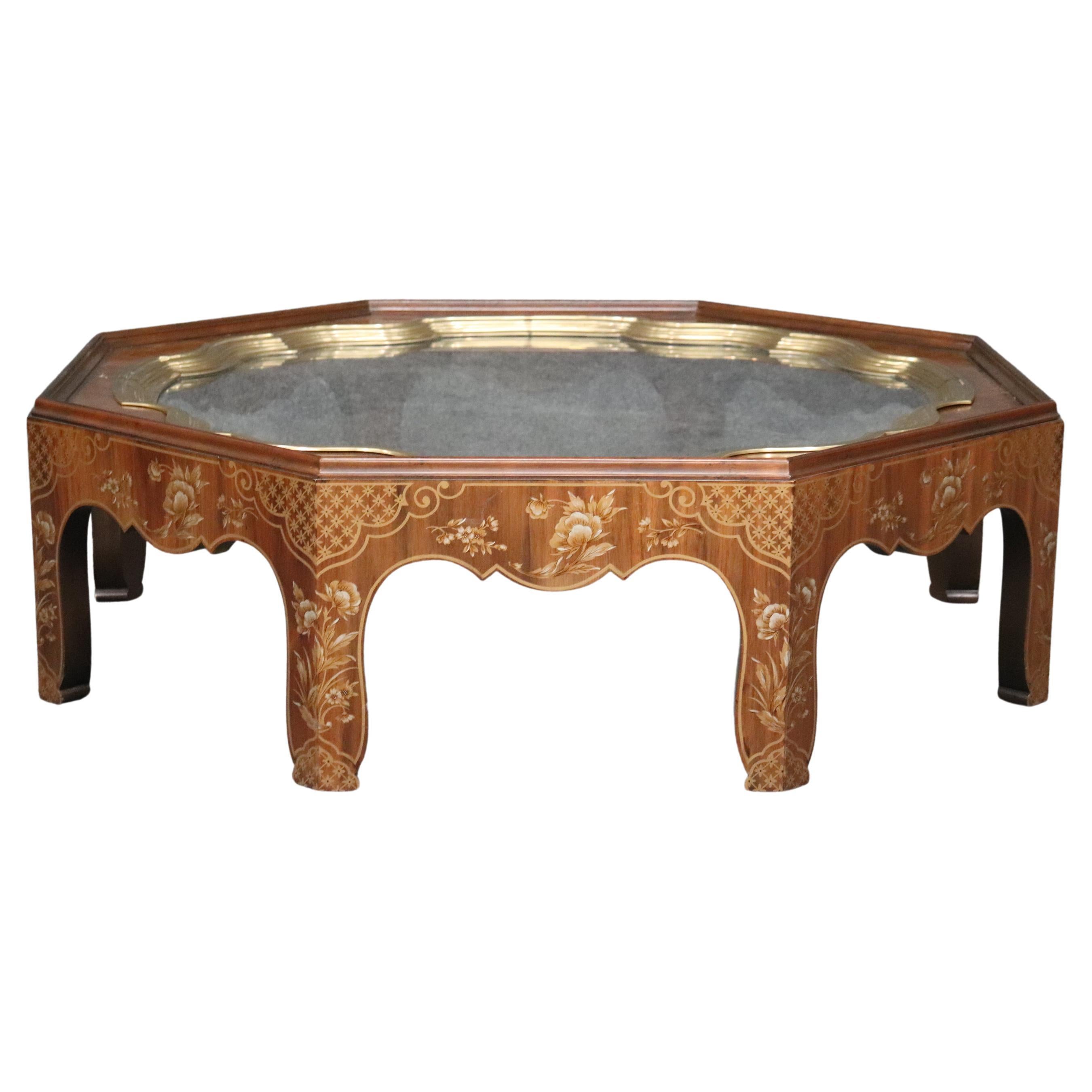 Baker Furniture Collector's Edition Tray Top Chinoiserie Coffee Cocktail Table