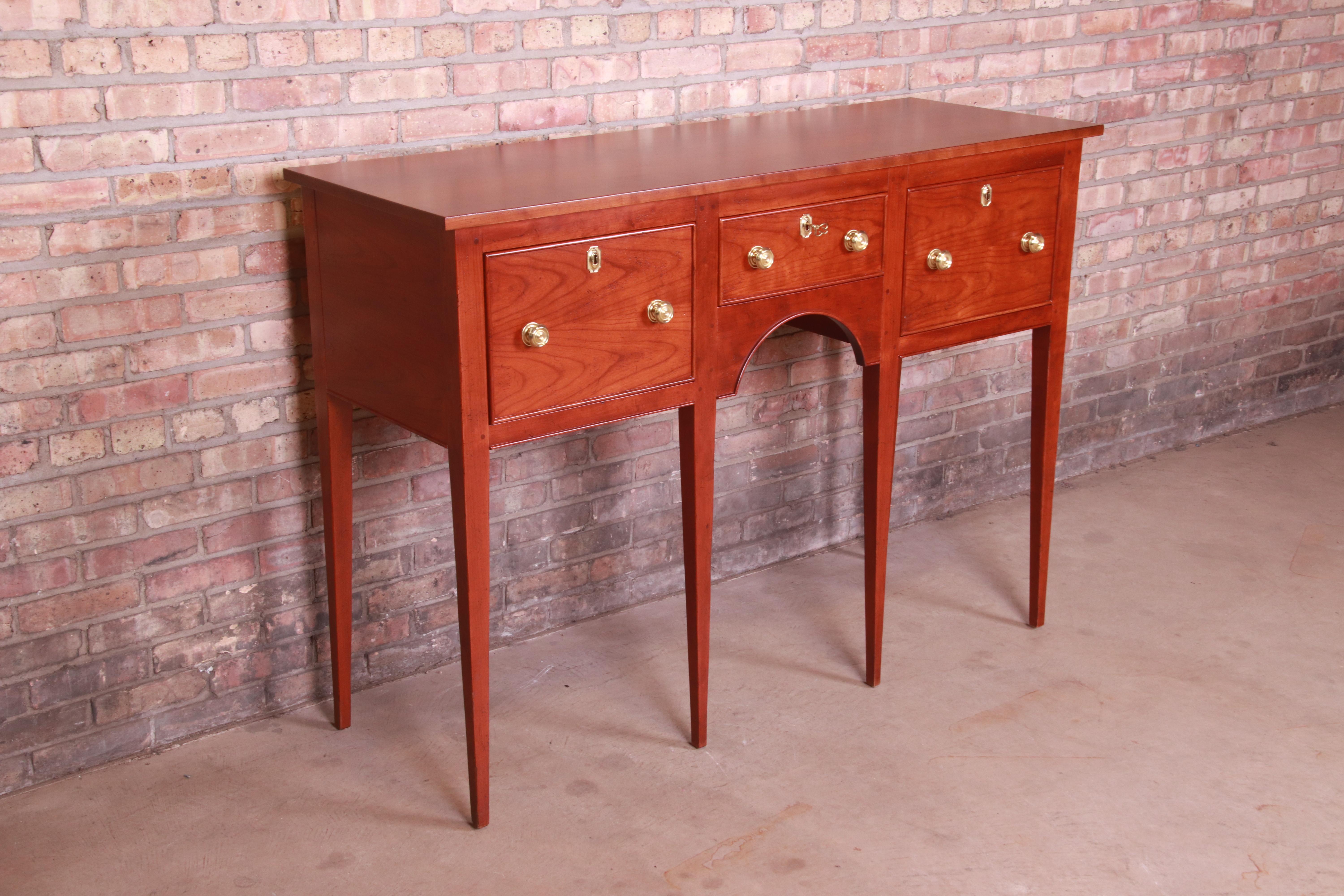 American Baker Furniture Colonial Williamsburg Mahogany Sideboard Credenza, Refinished For Sale