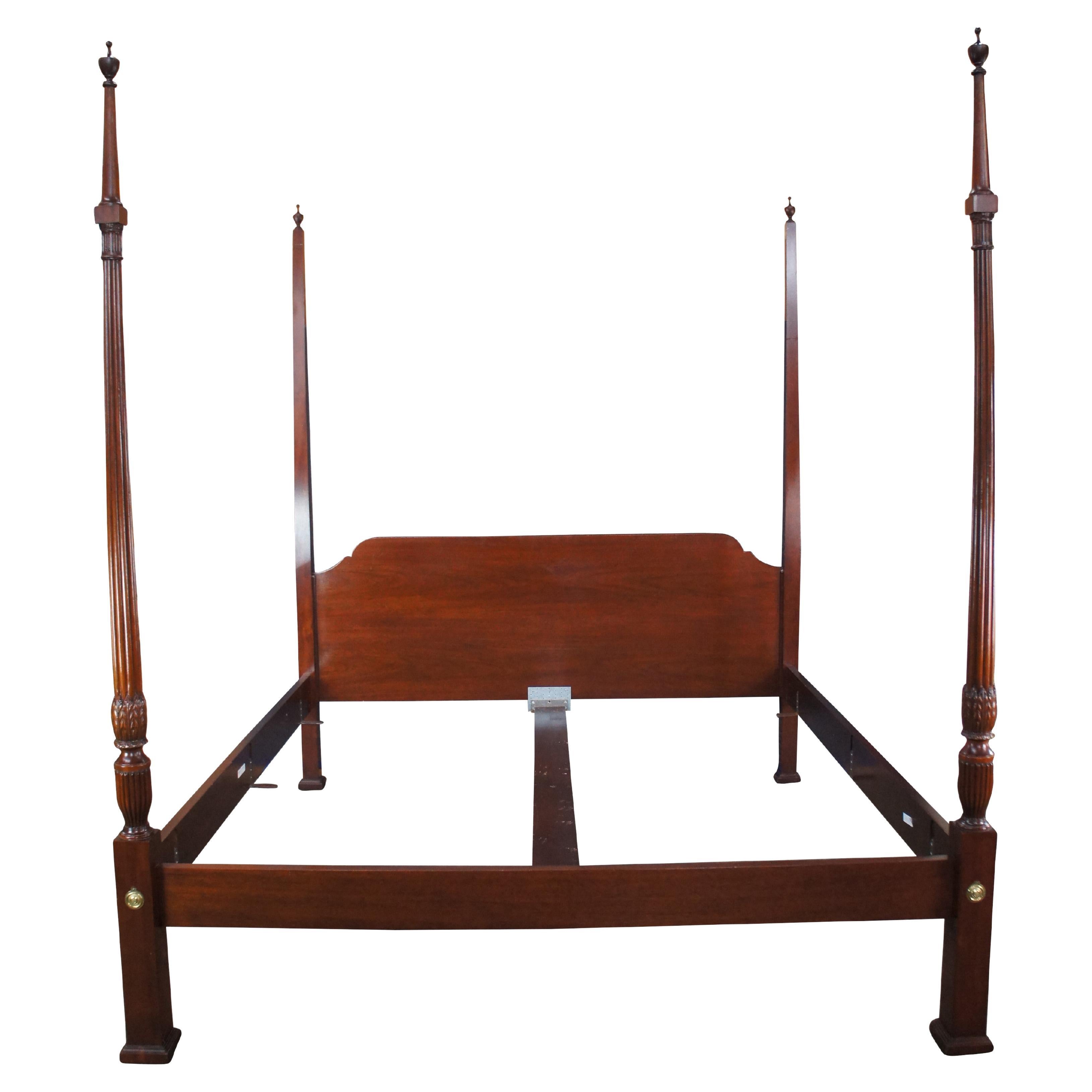 Baker Furniture Colonial Williamsburg - letto a baldacchino in mogano massiccio - dimensioni King