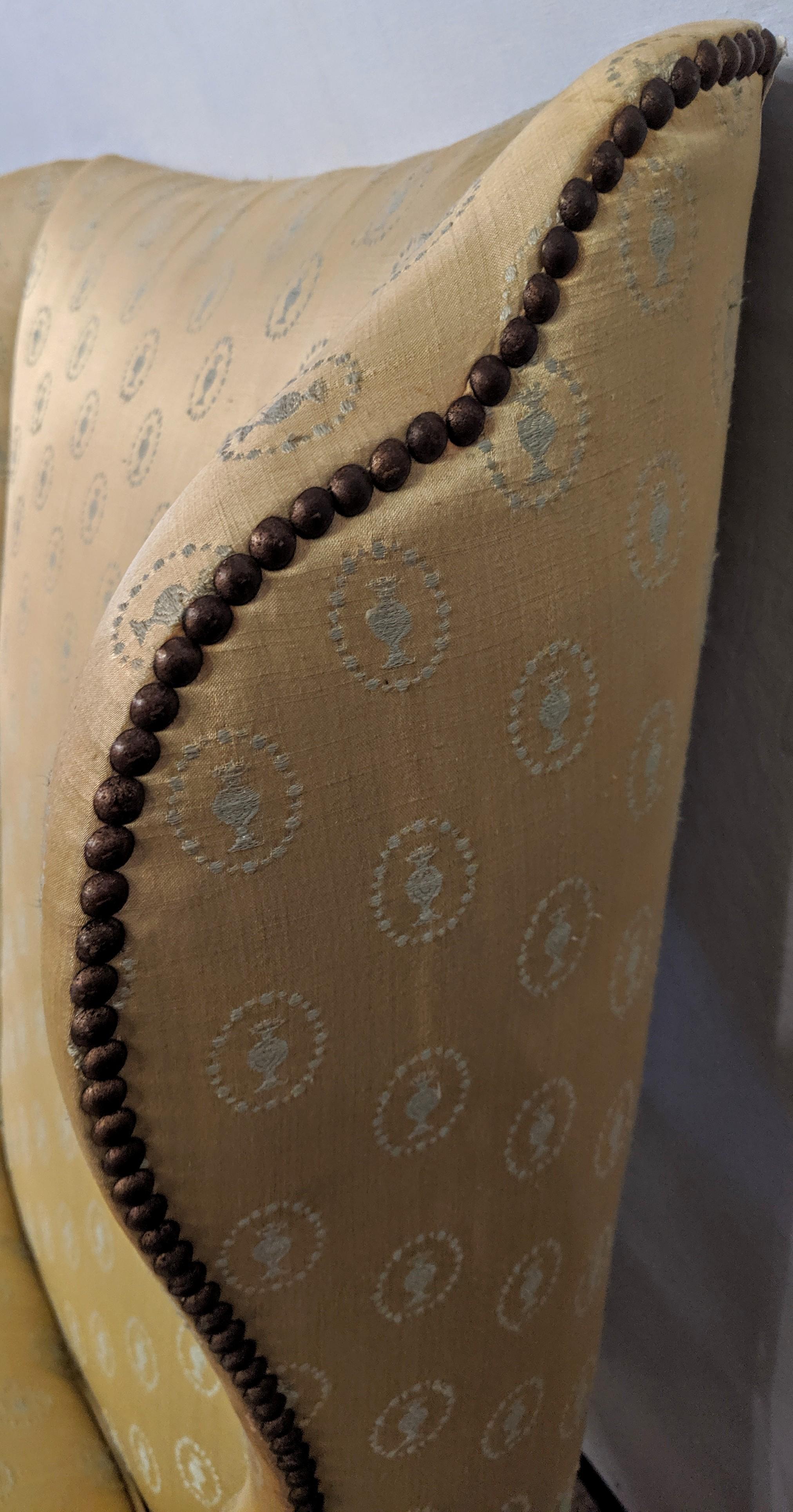 American Baker Furniture Company Chippendale Wingback or Desk Chair in a Fine Fabric