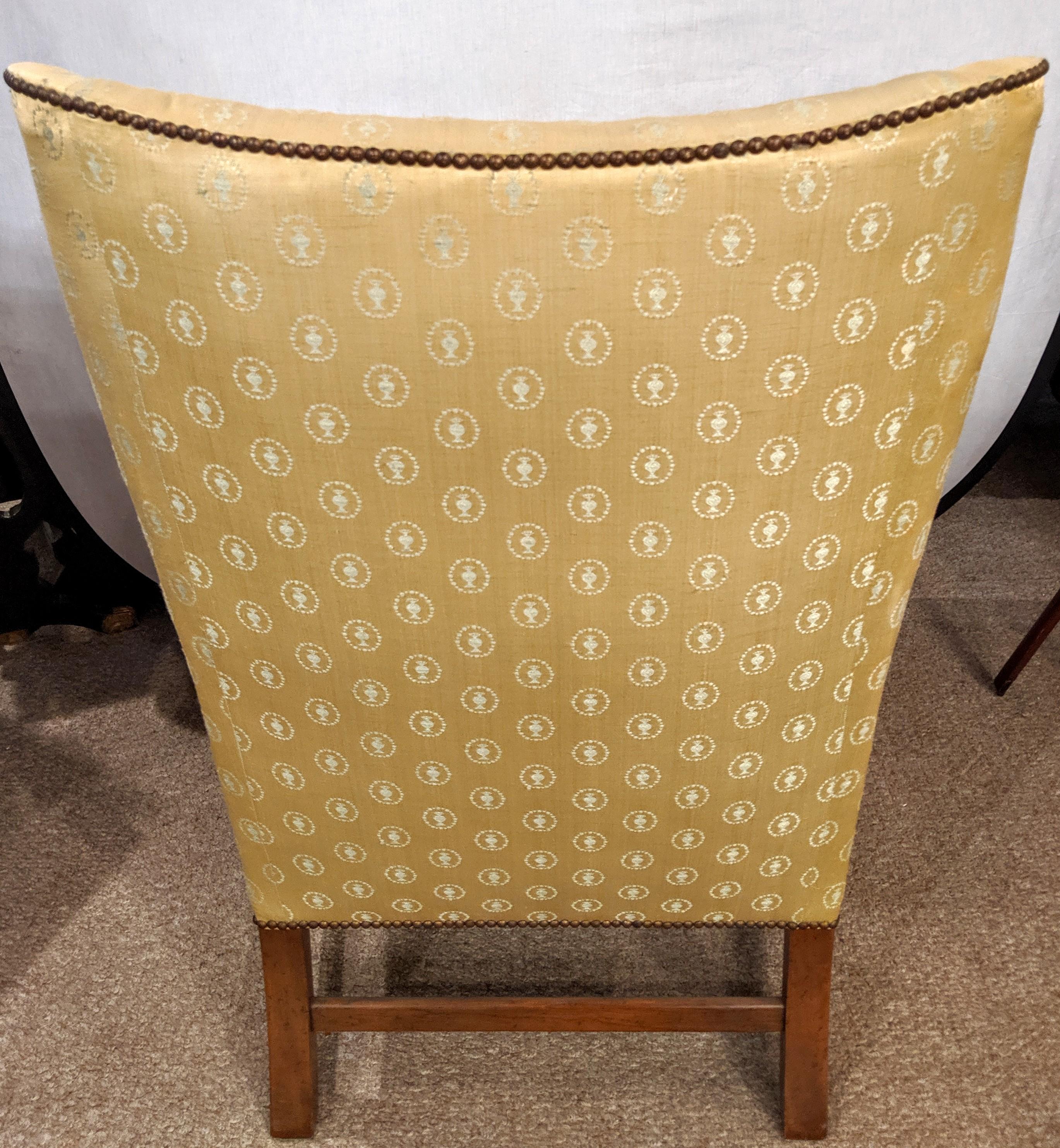 Upholstery  Baker Furniture Company Chippendale Wingback or Desk Chair in a Fine Fabric 