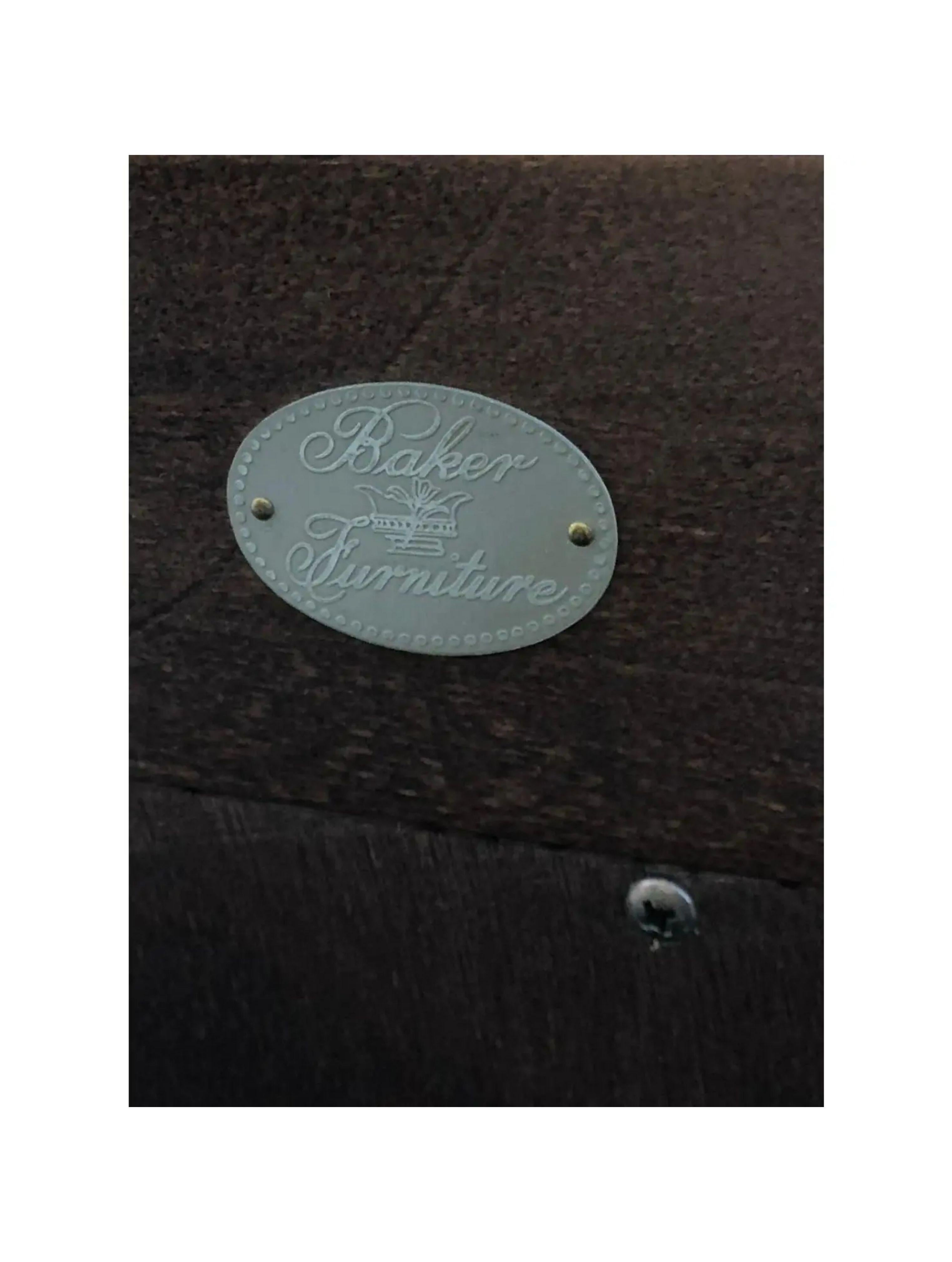 Acajou Miroir Empire en acajou et bois doré, Baker Furniture Company, années 1990 en vente