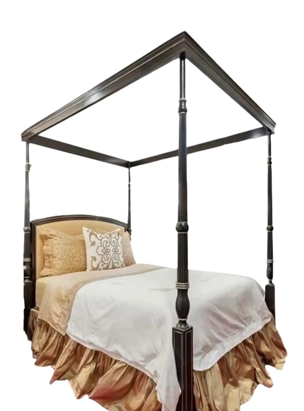 Baker Furniture Company Michael Smith Portsmith Canopy 4 Poster Queen Bed. Bedframe Only. No bedding or no mattress.
