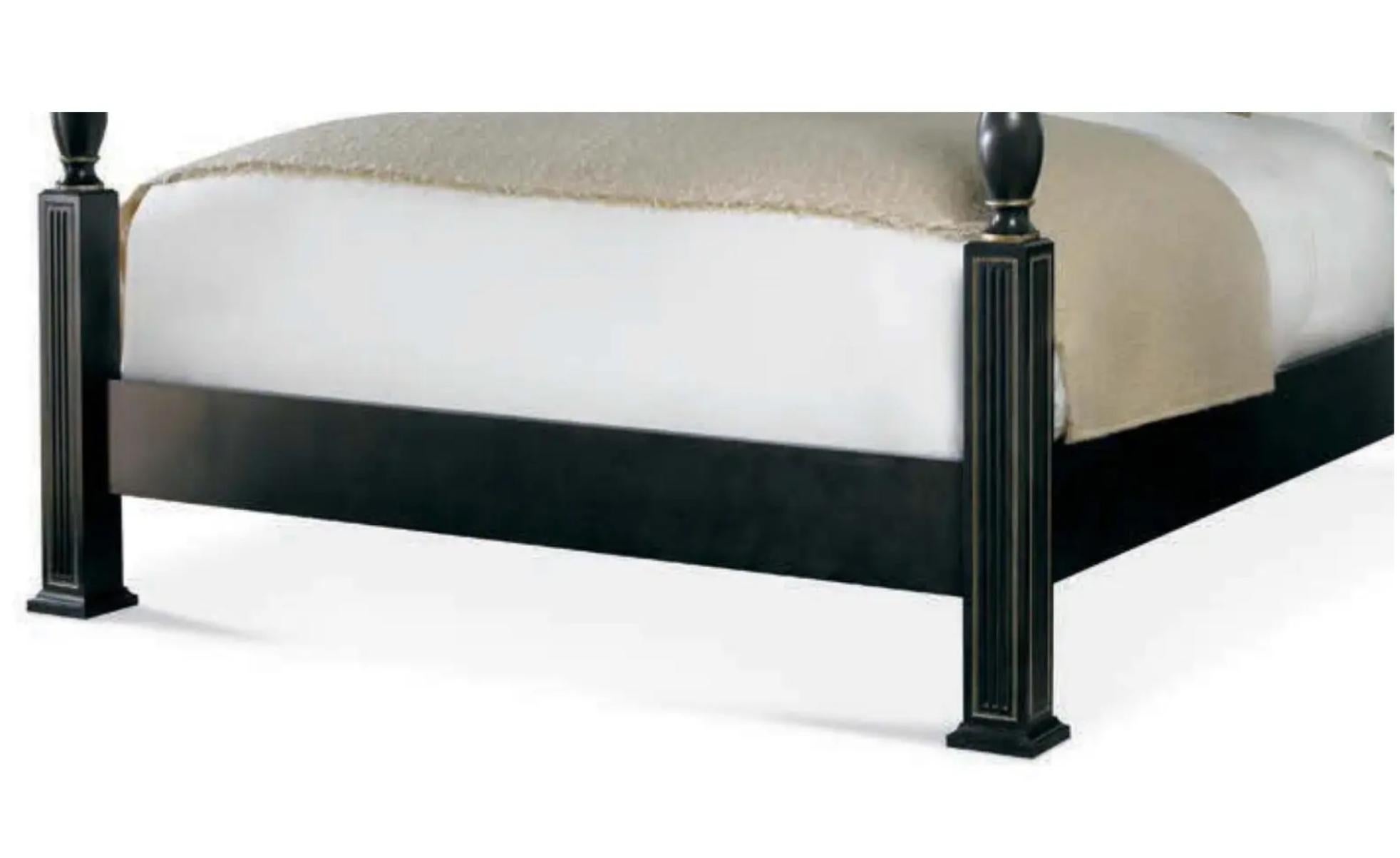 Baker Furniture Company Michael Smith Portsmith Canopy 4 Poster Queen Bed (Regency) im Angebot