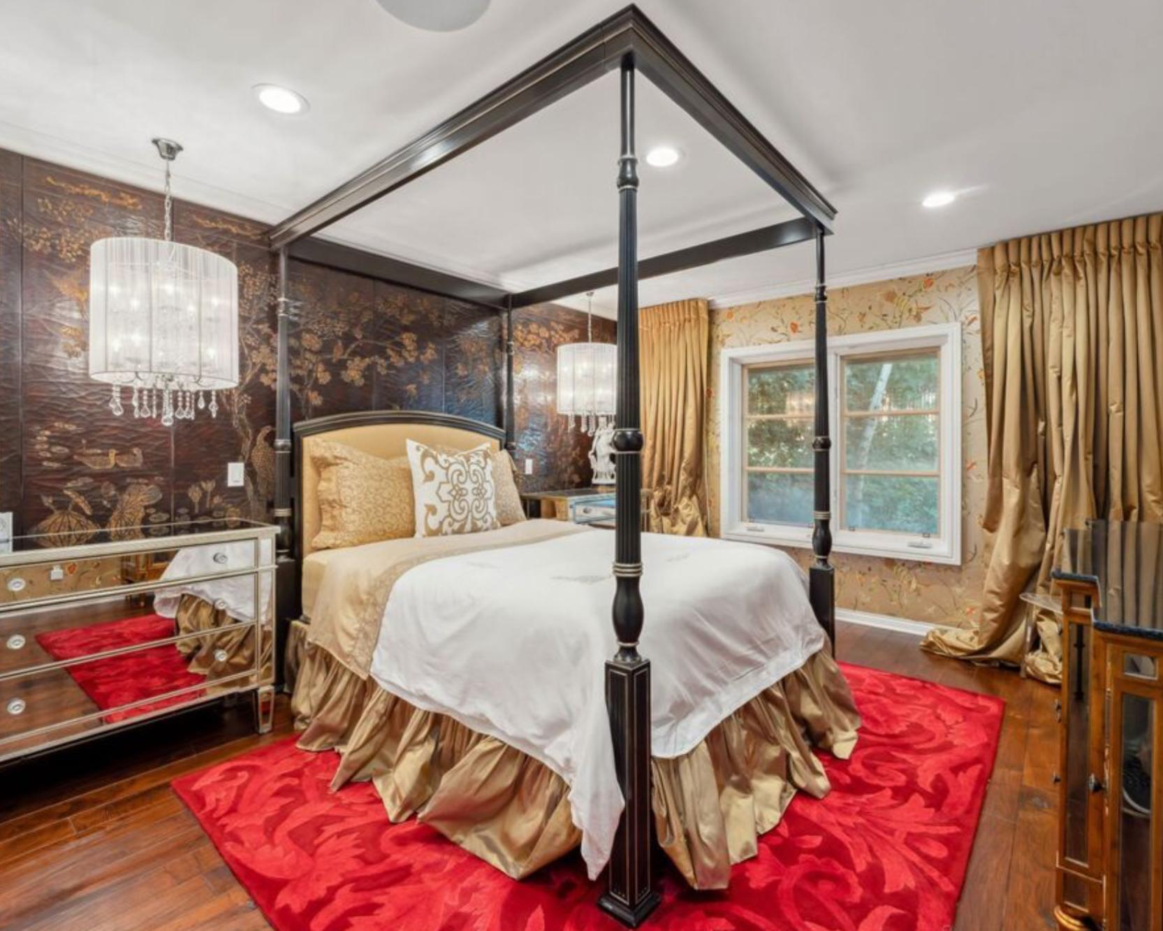 Baker Furniture Company Michael Smith Portsmith Canopy 4 Poster Queen Bed im Zustand „Gut“ im Angebot in LOS ANGELES, CA