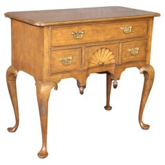 Baker Furniture Company Queen Anne Georgian Style Inlaid Cherry Lowboy Buffet