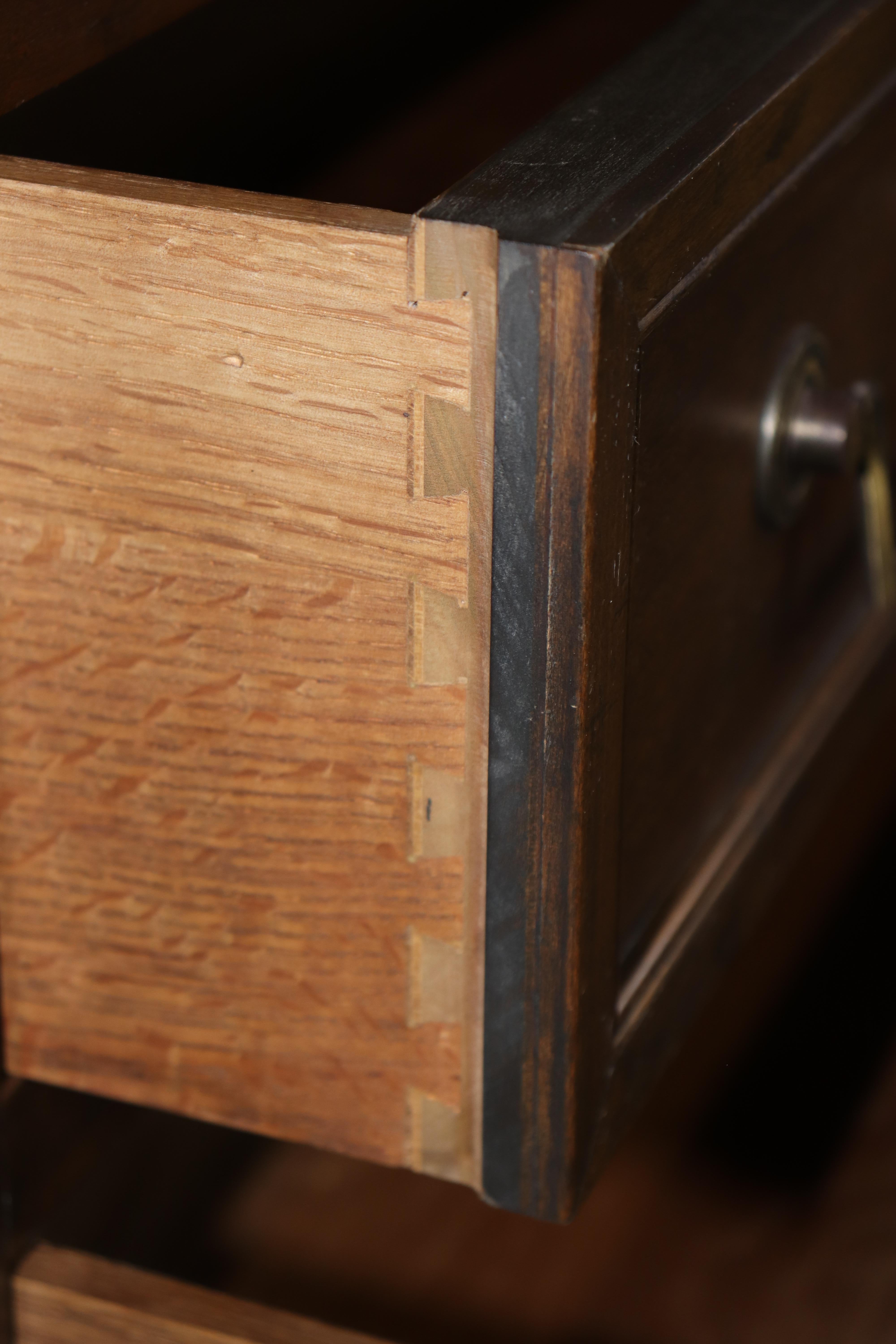 American Baker Furniture Company Tambor Door Gentleman's Dresser Tall Chest Circa 1960s For Sale