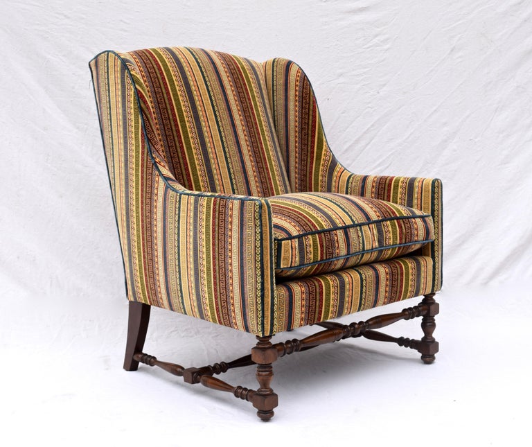 Baker Furniture Company Wingback Lounge Chair For Sale at 1stdibs