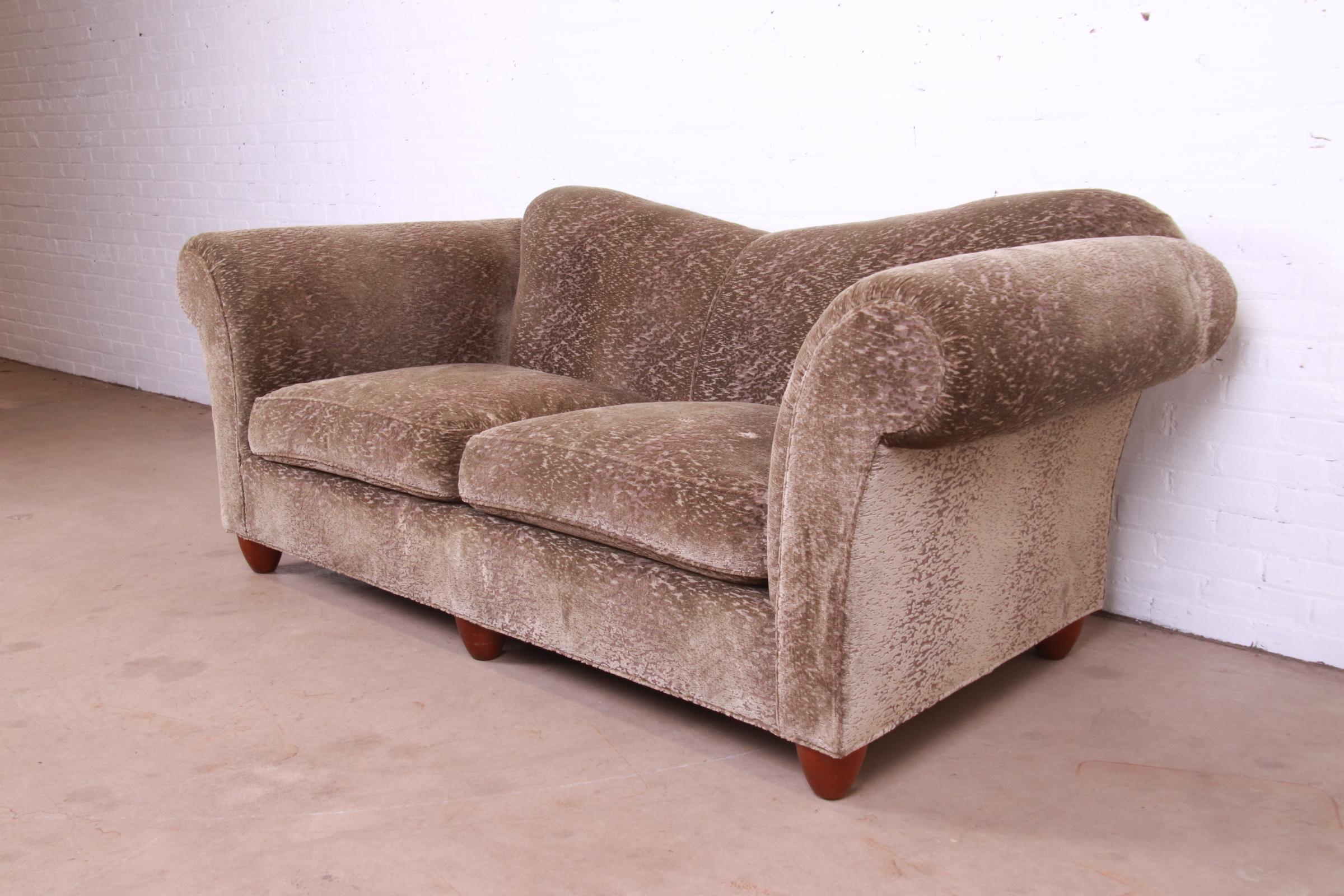 reverse camelback sofa