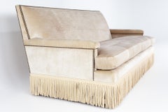 Baker Furniture Contemporary Velvet Sofa