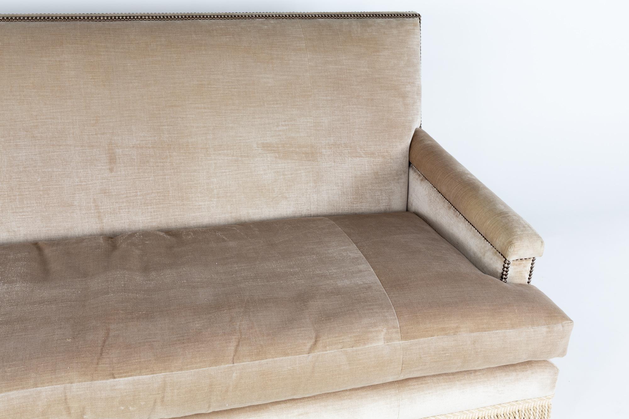 Upholstery Baker Furniture Contemporary Velvet Sofa