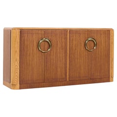 Meubles Baker Crédence en noyer et laiton de style néo-déco