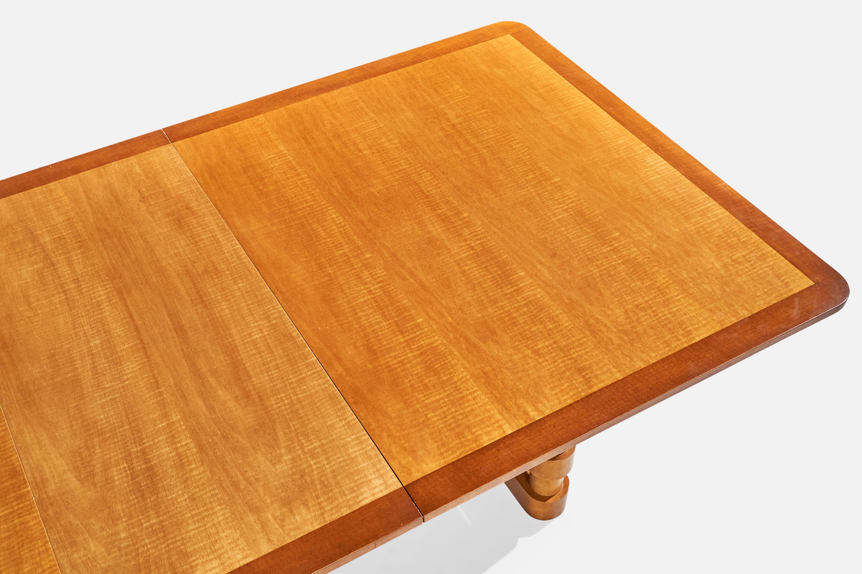 Baker Furniture, Dining Table, Maple, Teak, USA, c. 1950s 2