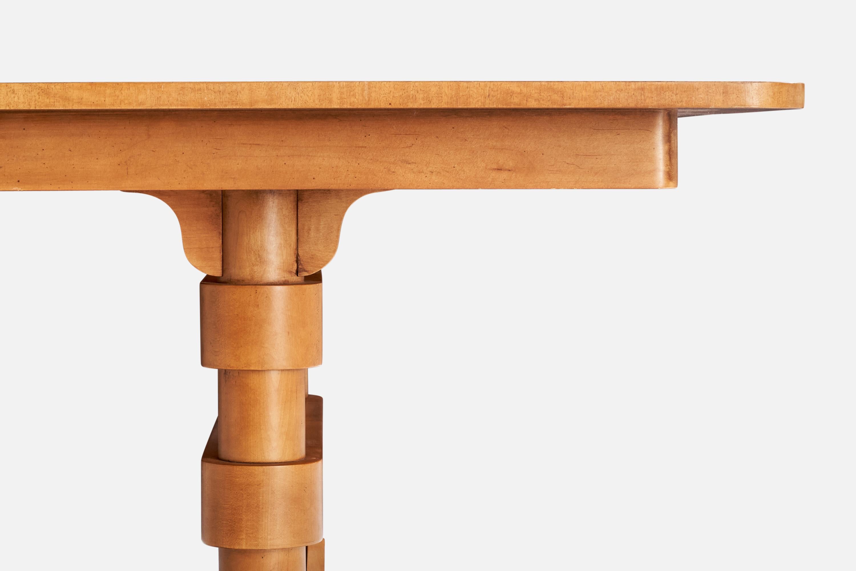 Baker Furniture, Esstisch, Ahorn, USA, ca. 1950er Jahre (amerikanisch)