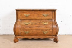 Baker Furniture Dutch Oak Bombe Chest or Commode