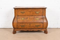Baker Furniture Dutch Oak Bombe Chest or Commode