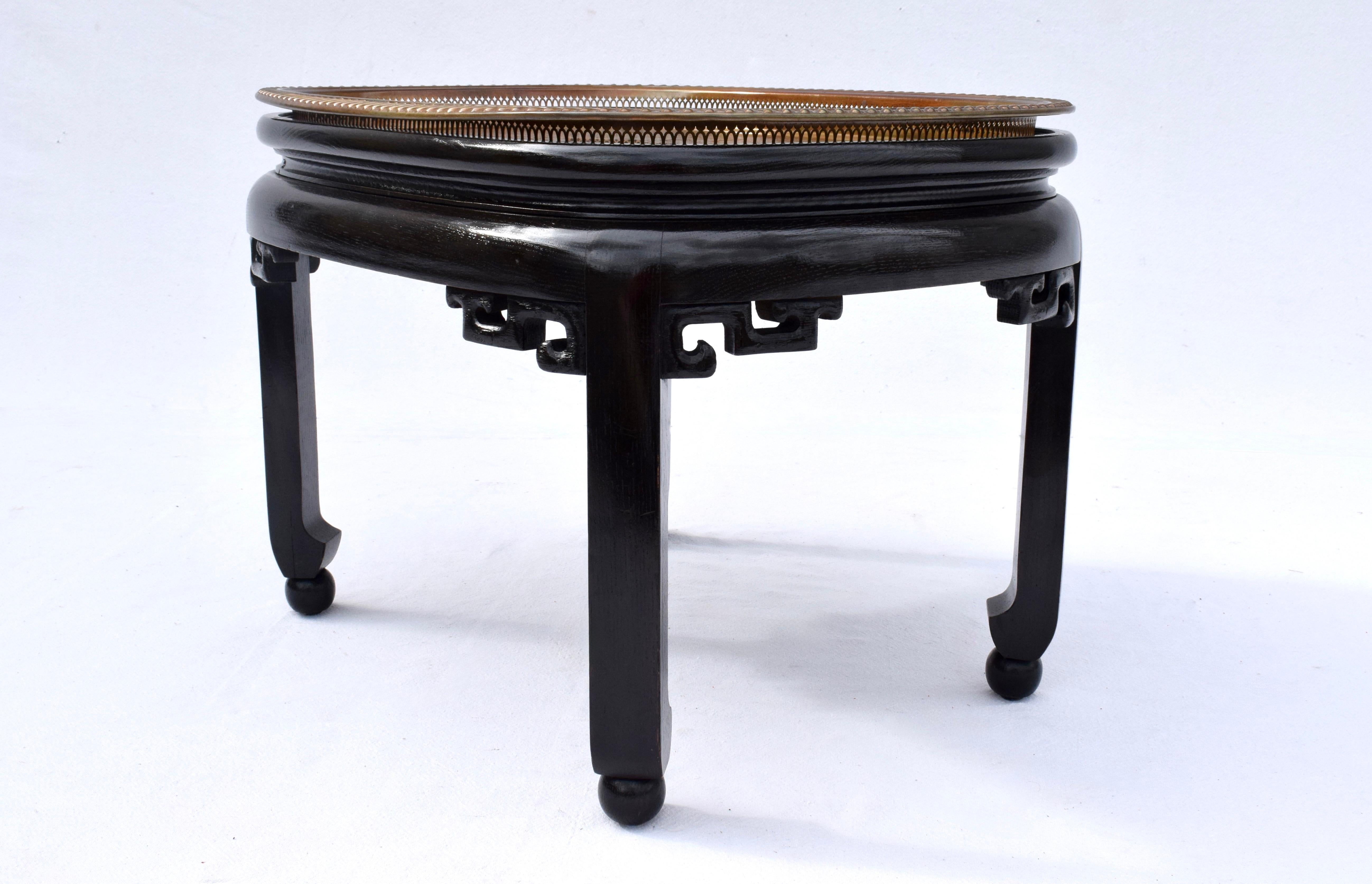 Baker Möbel Ebonisiert Ming Tablett Tisch (amerikanisch) im Angebot