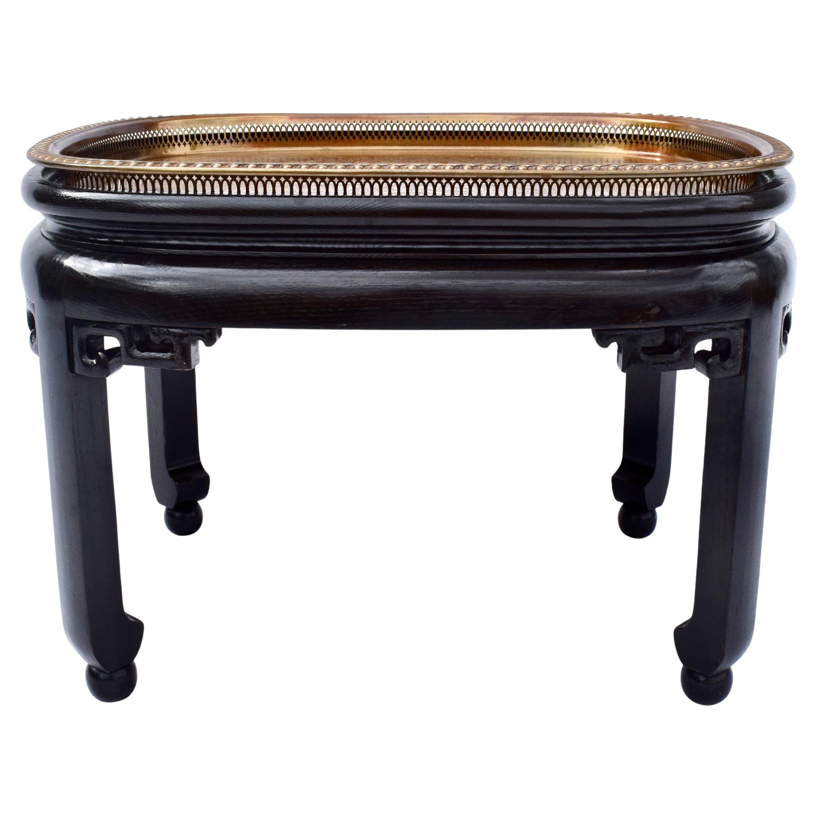 Baker Möbel Ebonisiert Ming Tablett Tisch im Angebot