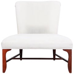 Baker Furniture Elegant Oversized Slipper Chair