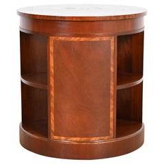 Tavolo a tamburo in mogano a fasce Empire Furniture di Baker Furniture