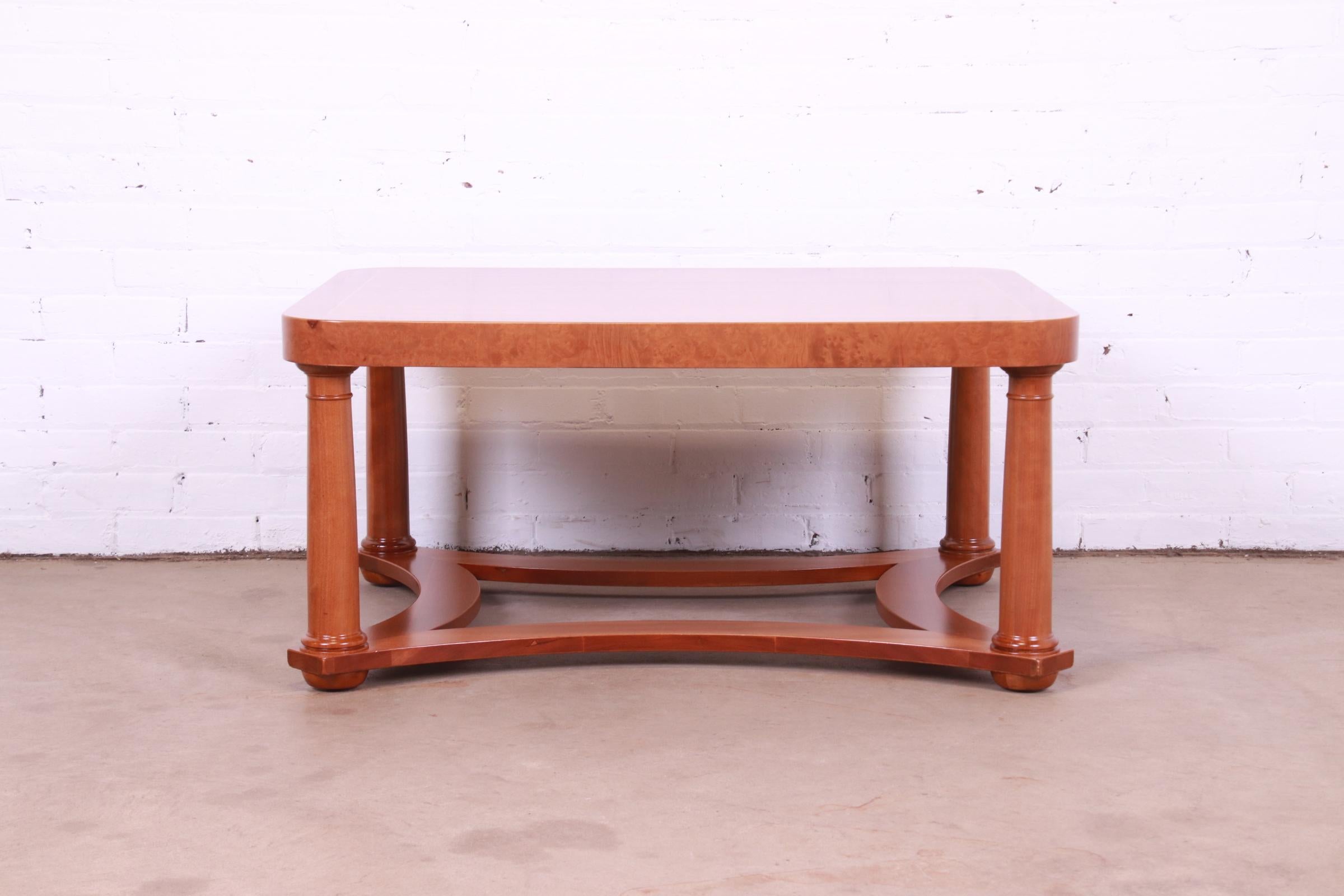 square cherry coffee table