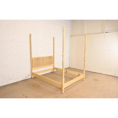 Baker Furniture English Country William & Mary Queen Size Poster Bed