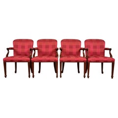 Baker Furniture - Sedie da pranzo in mogano intagliato della Reggenza inglese, set di quattro sedie