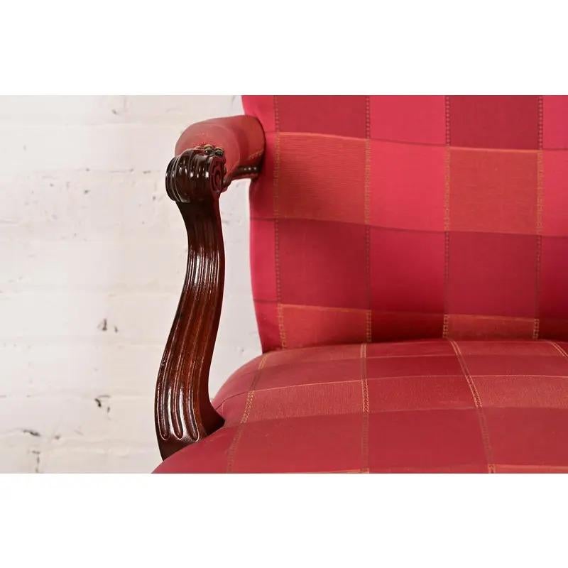 Juego de seis sillas de comedor tapizadas Regencia Inglesa de Baker Furniture en venta 1