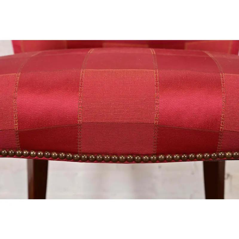 Juego de seis sillas de comedor tapizadas Regencia Inglesa de Baker Furniture en venta 2