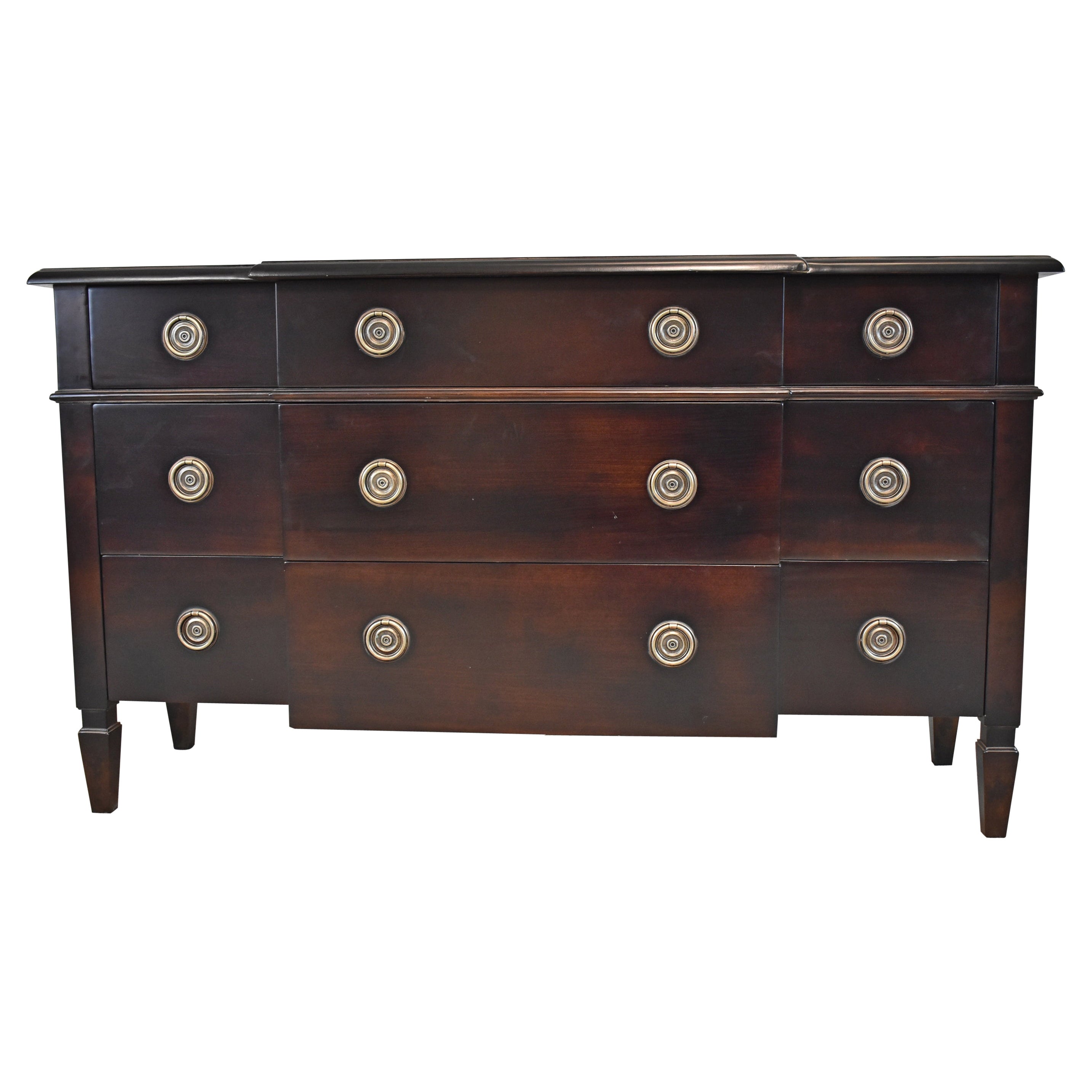 Baker Furniture commode à finition expresso de la collection Milling Road en vente