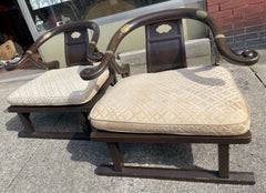 Baker Furniture Far East Collection Arm Chairs #2510 by Michael Taylor - a Pair