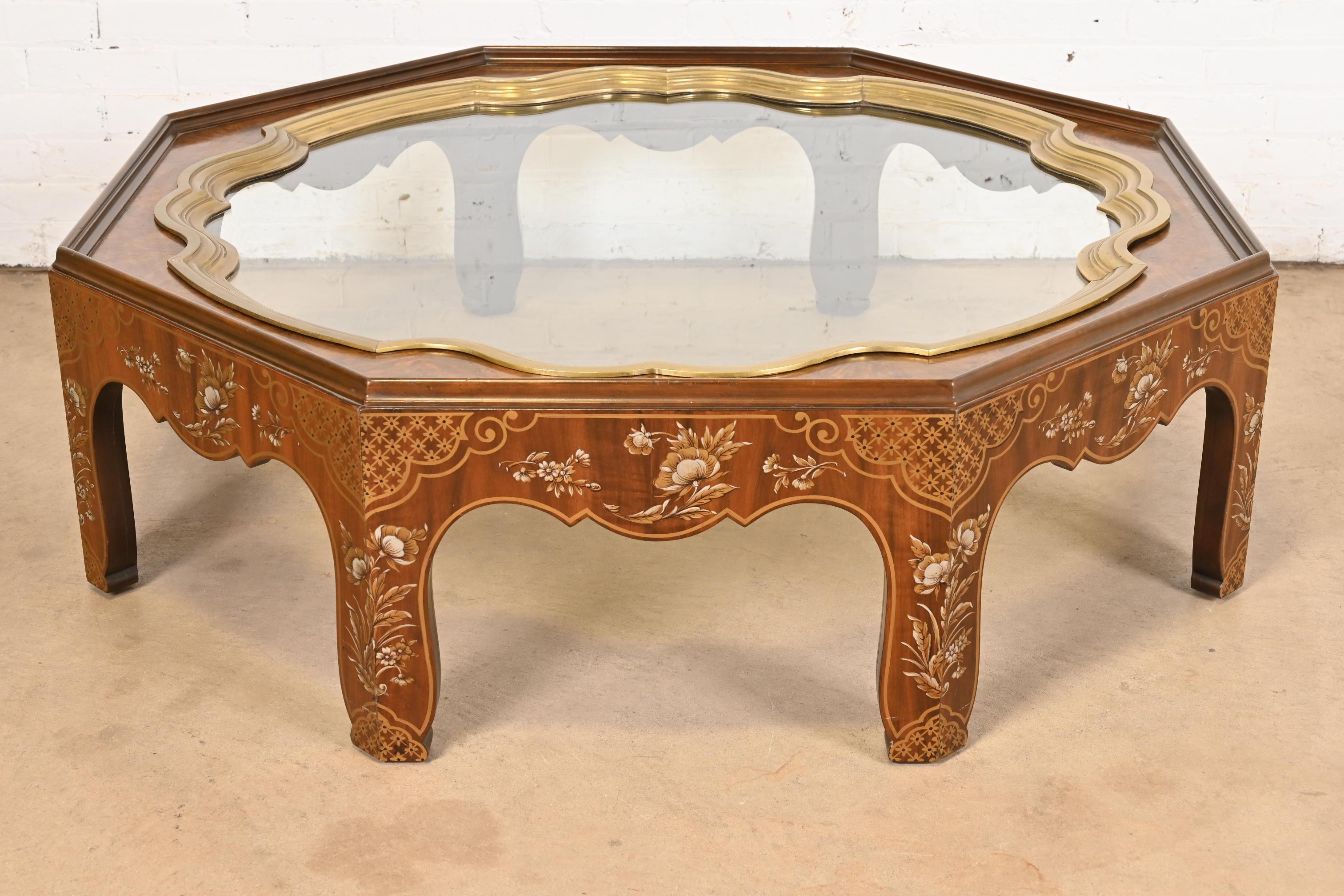 Baker Furniture Far East Collection Tavolo da Cocktail Hollywood Regency Chinoiserie in vendita 3