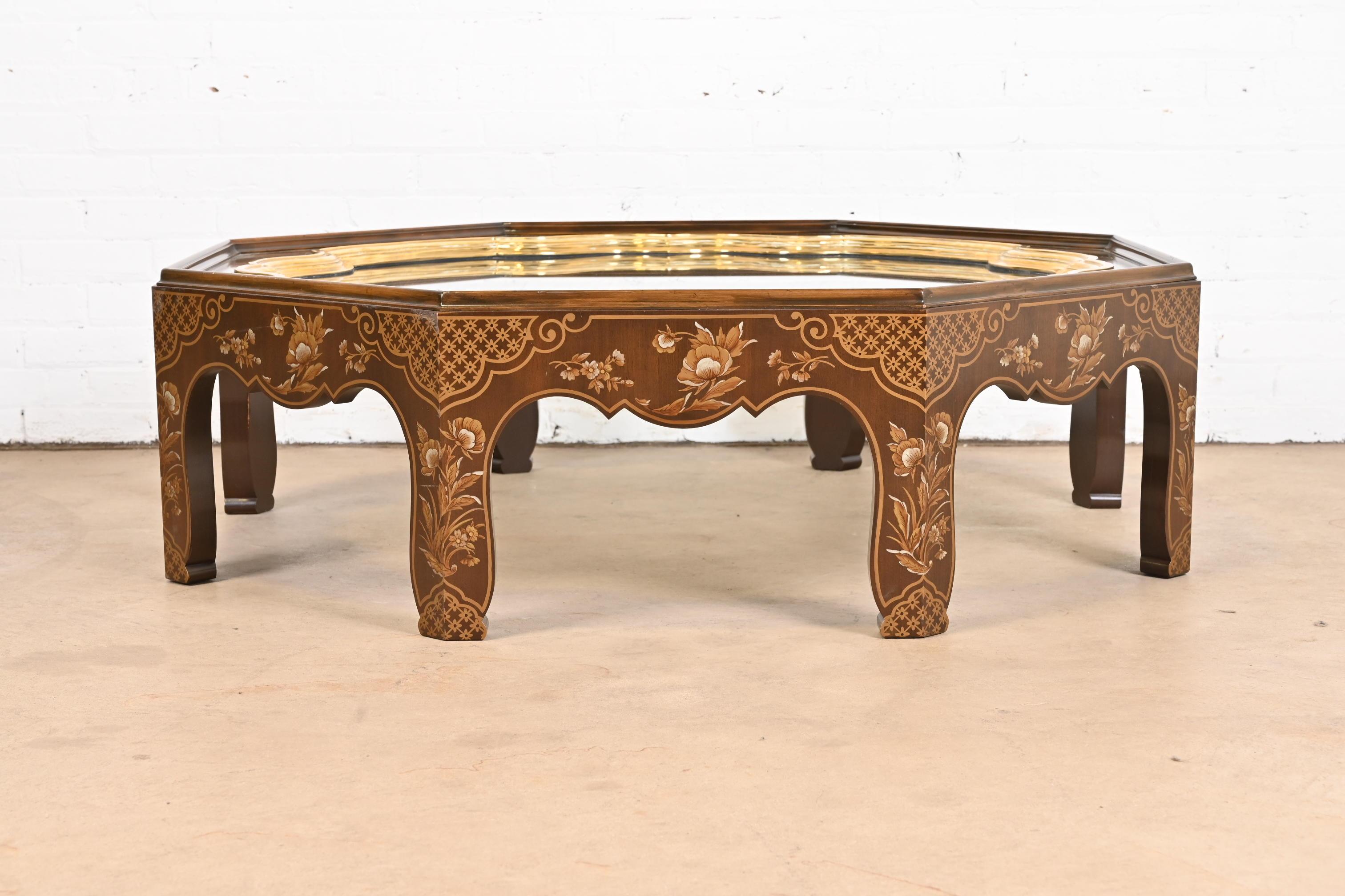 Baker Furniture Far East Collection Hollywood Regency Chinoiserie Cocktail Table 5