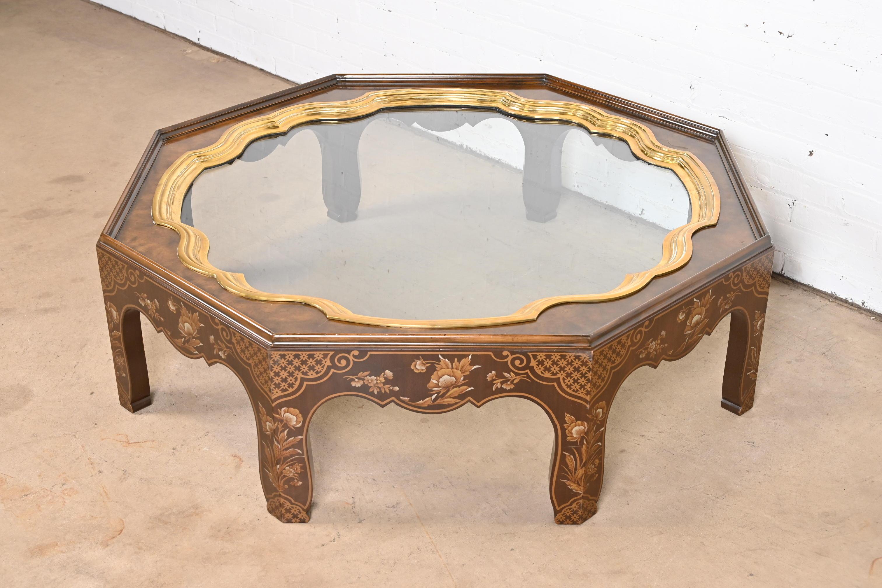 American Baker Furniture Far East Collection Hollywood Regency Chinoiserie Cocktail Table
