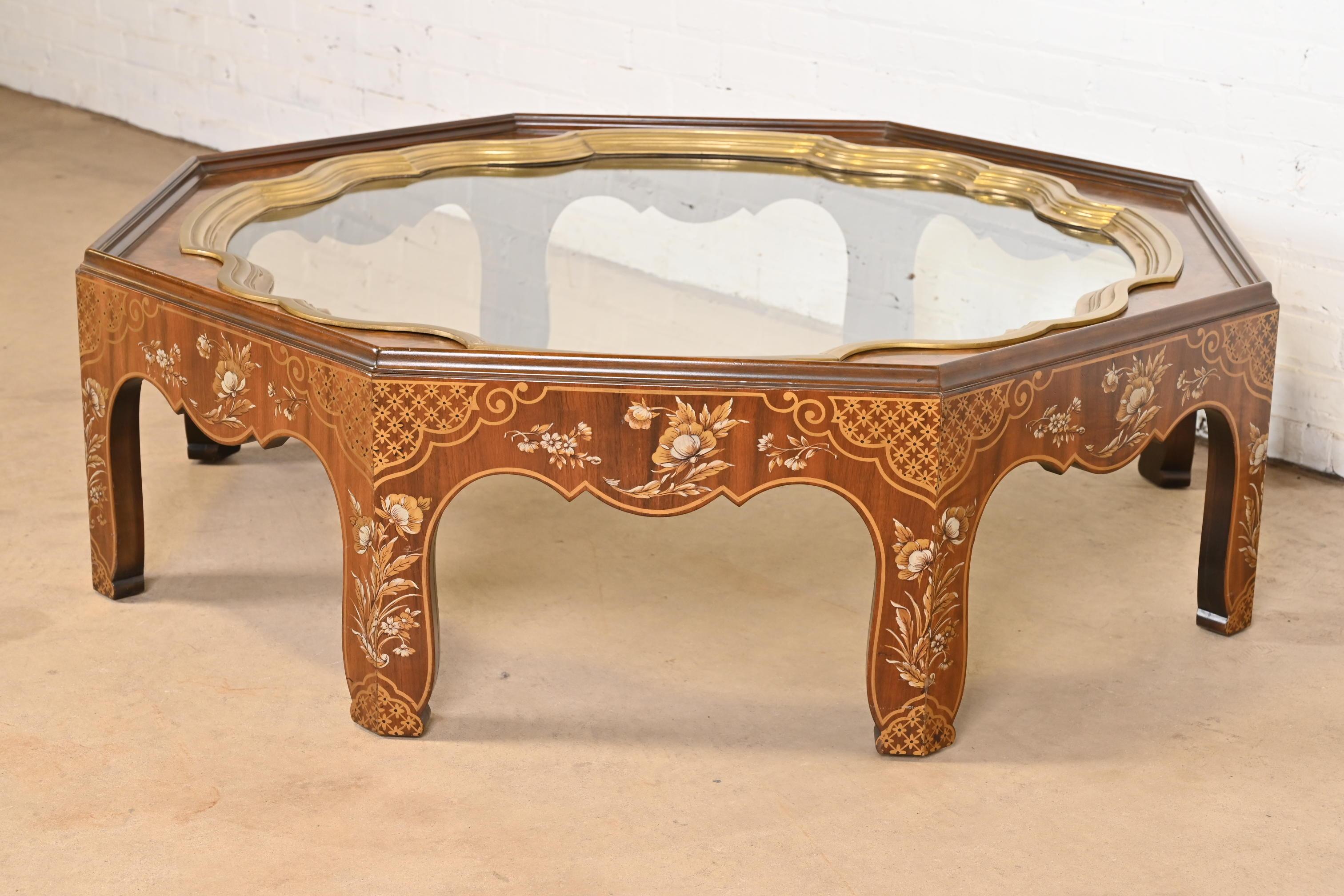Americano Baker Furniture Far East Collection Tavolo da Cocktail Hollywood Regency Chinoiserie in vendita