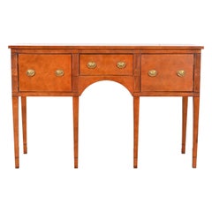 Baker Furniture Federal Birdseye Maple Sideboard Credenza