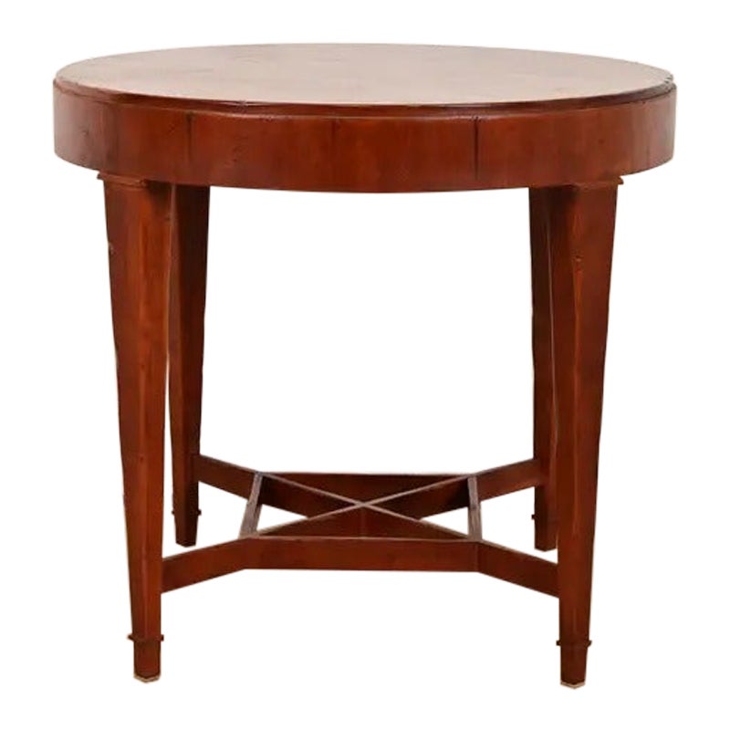 Baker Furniture Federal Cherry Wood Tea Table or Occasional Side Table