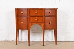 Baker Furniture Federal Inlaid Cherry Wood Sideboard Credenza