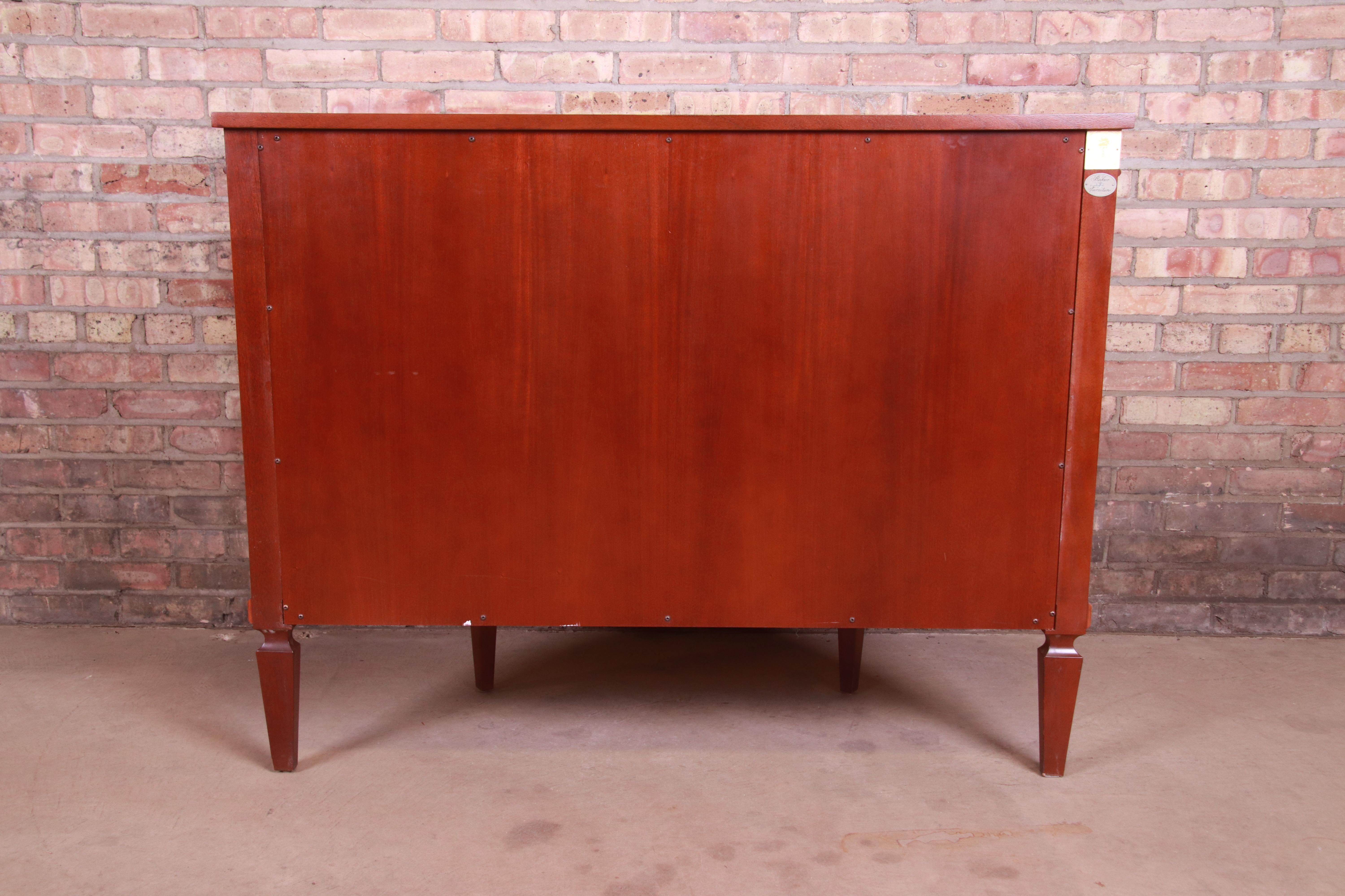 Baker Furniture Federal Inlaid Mahogany Demilune Cabinet or Sideboard 7