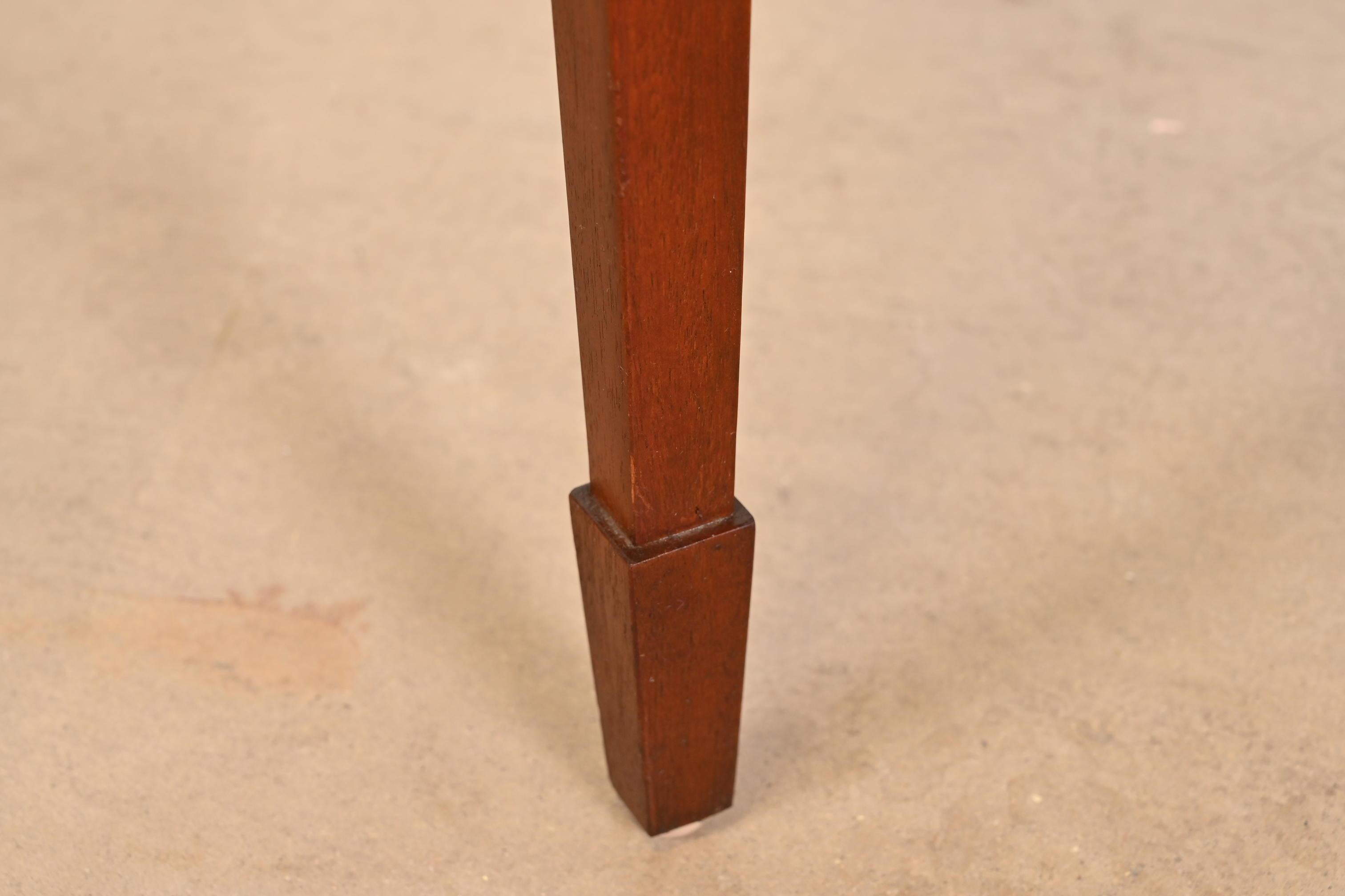 Baker Furniture Federal Inlaid Mahogany Game Table or Breakfast Table For Sale 5