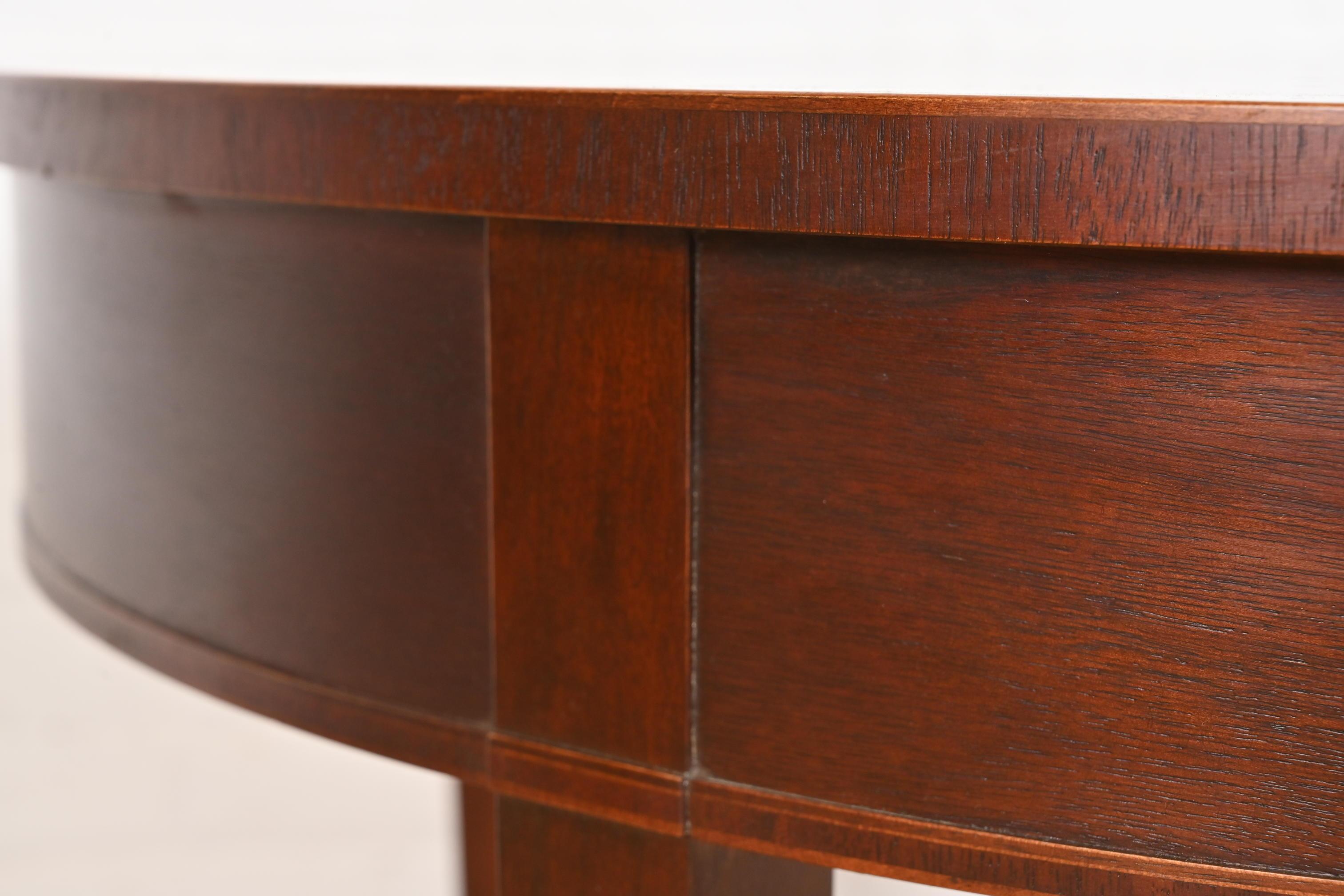 Baker Furniture Federal Inlaid Mahogany Game Table or Breakfast Table For Sale 4