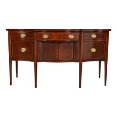 Baker Furniture Federal Inlaid Mahogany Sideboard Credenza