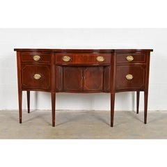 Baker Furniture Federal Inlaid Mahogany Sideboard Credenza